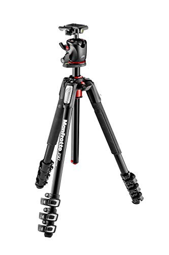 マンフロット(Manfrotto) プロ三脚 190シリーズ アルミ 4段+クイックリリースプレートQ2付き ボール雲台キット MK190XPRO4-BHQ2