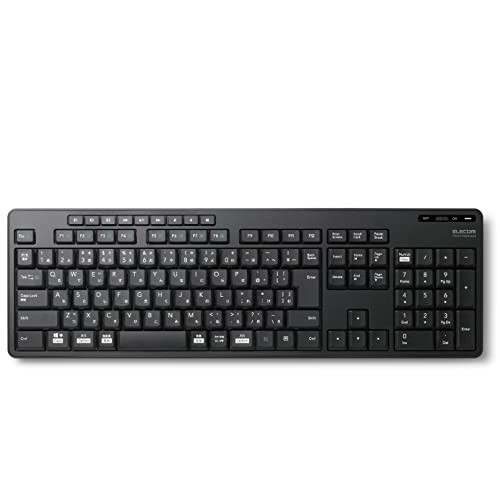 エレコム ワイヤレスキーボード Bluetooth 静音 TK-FFBM03SKBK 最大3台マルチペアリング対応 抗菌 iPad/macbook/Surface/Chromebook テンキー付 ブラックの通販は 7,224円