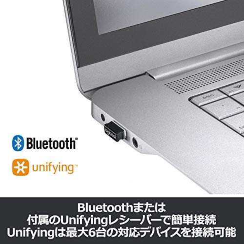 ロジクール ワイヤレスマウス 無線 静音 Bluetbooth Unifying 7ボタン M590GT グラファイトトーナル ワイヤレス マウス windows mac Chroの通販は
