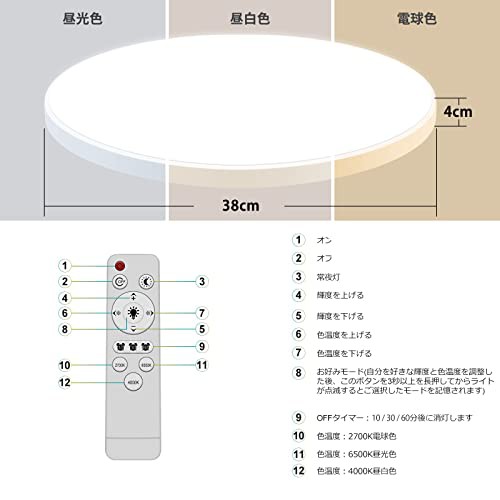 MEIKEE LED シーリングライト 調色 調光タイプ ~6畳 ~8畳 40W 4000LM