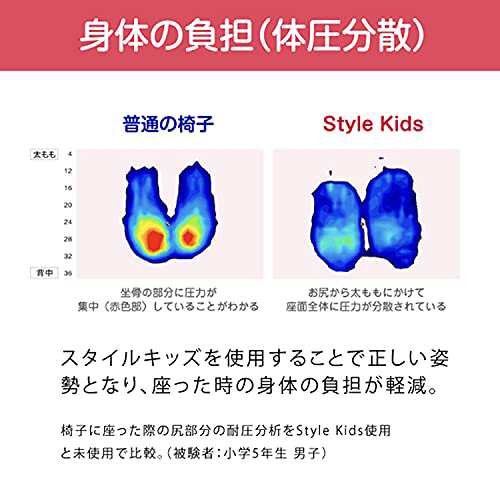 スタイル キッズ(Style Kids) M~Lサイズ MTG(エムティージー) [メーカー純正品] 姿勢矯正 腰痛 骨盤チェア 座椅子