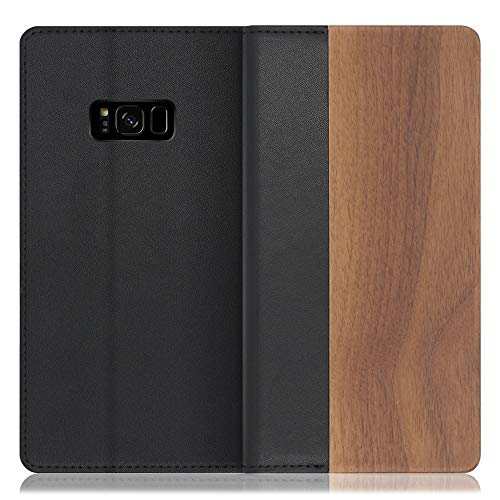 LOOF Nature Galaxy S8 / SC-02J / SCV36 ケース 手帳型 カバー 天然木 本革 ウッド 手帳型ケース 手帳型カバー 携帯ケース 携帯カバー スマホケース スマホカバー ベルト無し 木製 スタンド機能付きの通販は