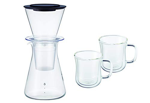 iwaki コーヒーサーバー ブラック 230ml,440ml AZ-8644425 3個入の通販は