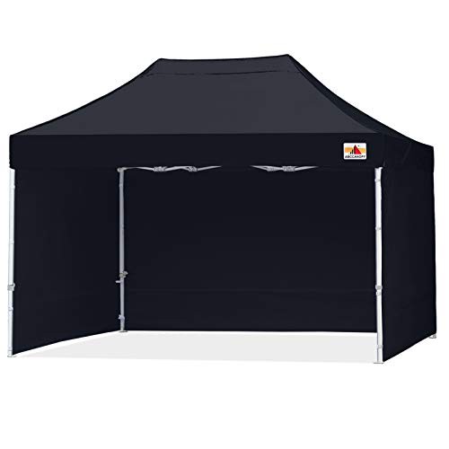 ABCCANOPY ワンタッチタープテント 屋根用ポール付き 横幕4枚