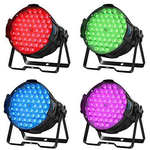 BETOPPER ステージライト 54x3W RGB LED 舞台照明 高輝度 ステージ照明DMX512 3/7CH パーティライト スポットライト パーティー/クラブ/