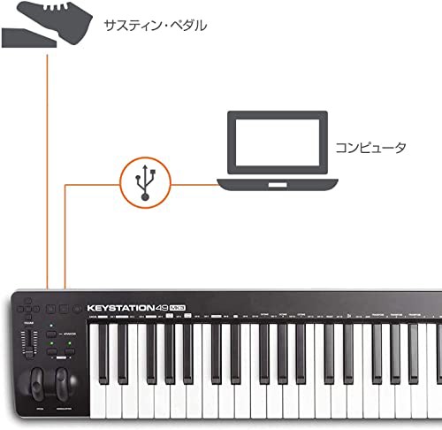 M-Audio USB MIDIキーボード 49鍵 ピアノ音源ソフト付属 Keystation49 IIIの通販はau PAY マーケット -  dudouce | au PAY マーケット－通販サイト