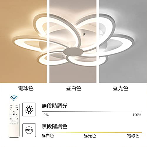 LEDシーリングライト 8畳 10畳 屋内照明 45W 無段階調光調色 間接照明