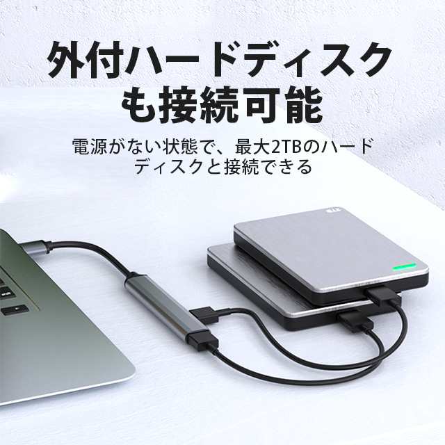 USB type-c ハブ 3.0 USB-A 4ポート 4in1 usbハブ USB hub タイプc