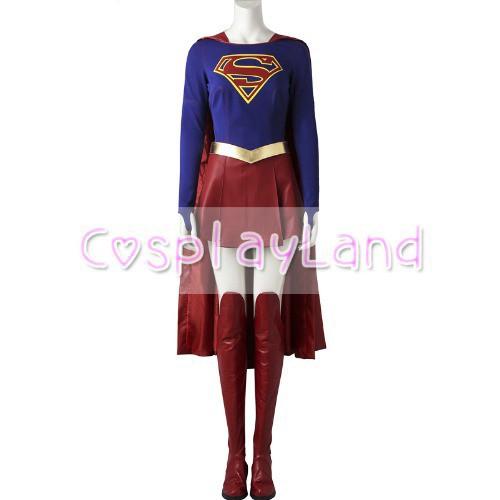 高品質 高級コスプレ衣装 スーパーガール 風 オーダーメイド コスチュームドレス Supergirl Costume Cosplay Outfit