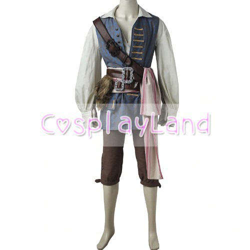 高品質 高級コスプレ衣装 パイレーツ・オブ・カリビアン 風 ジャック・スパロウ タイプ Captain Jack Sparrow Costume Cosplay