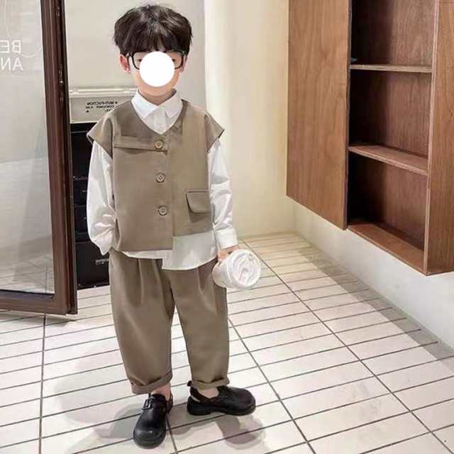 【ベスト付き】お買い得 3点セット 子供服 フォーマルスーツ 男の子 子供スーツ 男の子 キッズ フォーマル キッズスーツ 七五三 男の子 スーツ フォーマルスーツ 男の子 おしゃれ 子供服 男の子 卒業式 入学式 発表会 入園式 結婚式スーツ 80/90/100/110/120/130/140/150cmの通販は