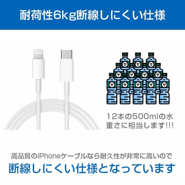 2本1m iPhone 充電器 Apple純正品質 ライトニングケーブ(0Fz1 - スマホ