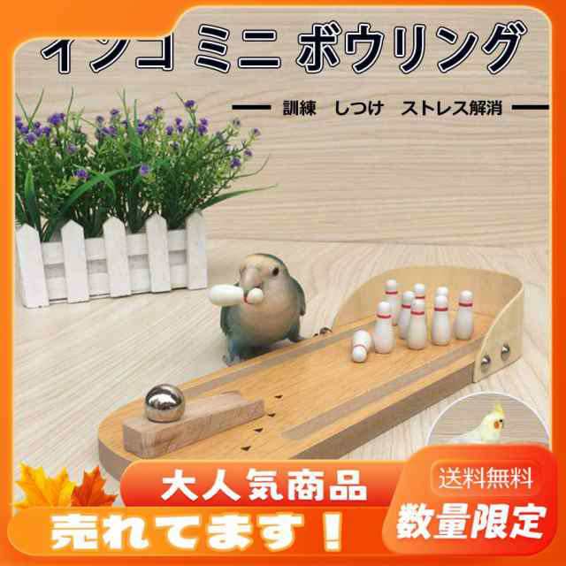 小鳥 インコ オウム ボーリング ストレス解消 しつけ 訓練 学習 遊び ストレス解消 運動 送料無料の通販は