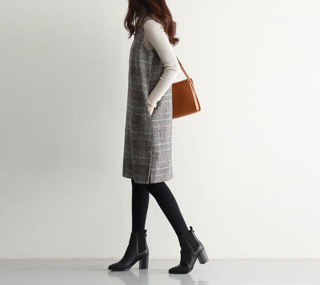 ツイードジャンパースカートセットアップ 冬 秋冬 レディース 長袖 ラップ ロング ハイネック の通販はau Pay マーケット Fashion Mille