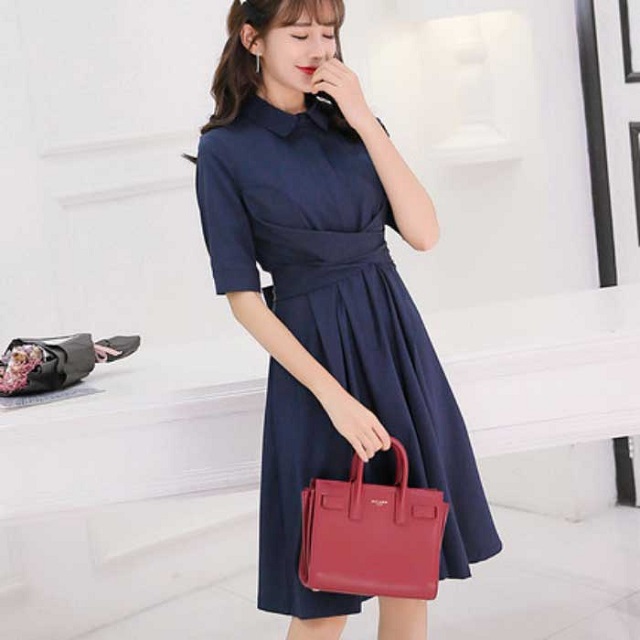 バックリボン 襟付き ワンピース フォーマル 春 夏 レディース 襟付き フォーマルワンピース の通販はau Pay マーケット Fashion Mille