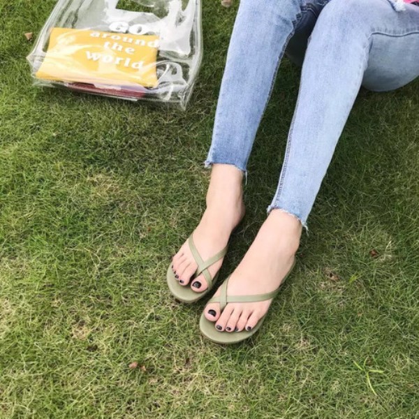 レディース 夏サンダル スリッパ 親指クロス ビーチ サンダル フラットサンダル コンフォートサンダルの通販はau Pay マーケット Fashion Mille