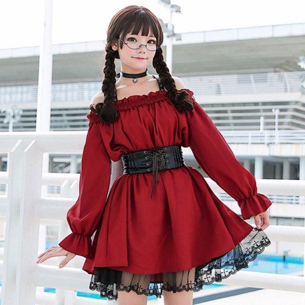 ゴスロリ ハロウィン 少女 コスプレ パンク ゴシック 魔女 小悪魔 女性 レース ワンピース の通販はau Pay マーケット Fashion Mille