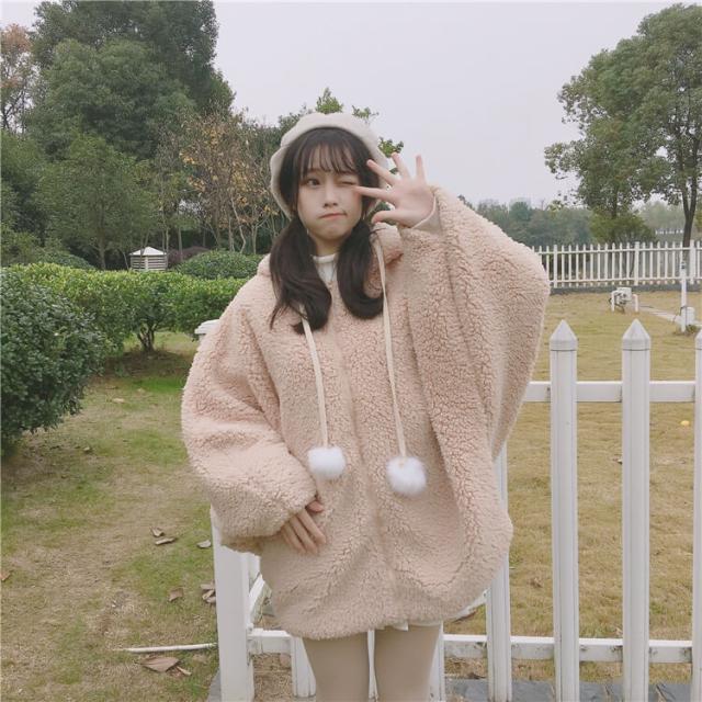 もこもこパーカー ボアパーカー ジャケット ふわふわ うさぎ耳 ボアコート レディース 秋冬 可愛いの通販はau Pay マーケット Fashion Mille