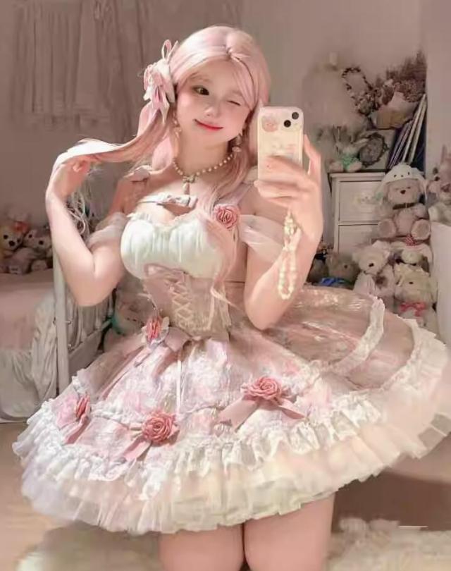 LOLITA ロリータ jsk ワンピース ゴスロリ コスプレ メイド服 コスチューム 文化祭 学園祭 衣装 仮装 おすすめ 可愛い ドレス日常写真舞台花嫁洋服ハロウィーン黒 ハロウィン