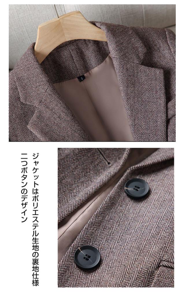 パンツスーツ レディース フォーマルスーツ 入学式 卒業式 母 ママスーツ ビジネススーツ 上下 セット スリット入り スーツ シンプル きれいめ スリム 細身 通勤 ビジネス用 面接 OL 結婚式_5