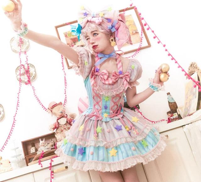 新発 数量限定 Lolita系魔法ピンク ワンピースjskOP日常写真舞台変装 ロリータ トップス 萌え レディース ゴスロリ 吊りスカート ワンピース花嫁洋服 ウ ロリータファッション変装トップス_11