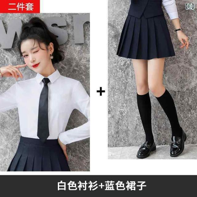 スーツベスト レディース オフィス ビジネス 通勤 制服 セットアップ グレー 英国風 学院スタイル エレガント 上品 ポリエステル混紡 JK制服_13