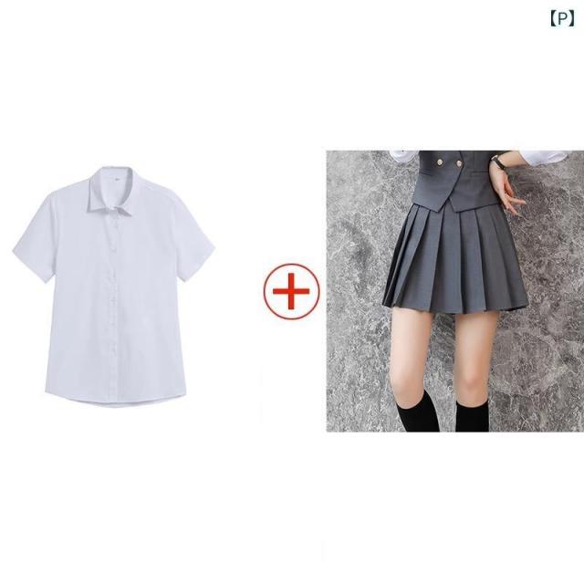 スーツベスト レディース オフィス ビジネス 通勤 制服 セットアップ グレー 英国風 学院スタイル エレガント 上品 ポリエステル混紡 JK制服_4