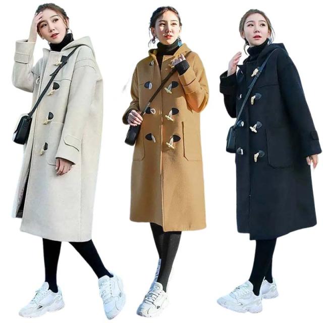 コート レディース 冬 ダッフルコート ロング 大きいサイズ 長袖