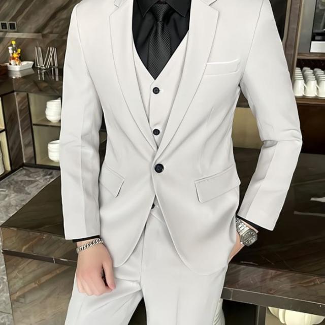 スーツ メンズ おしゃれ オシャレ ビジネス スリーピース 3点セット