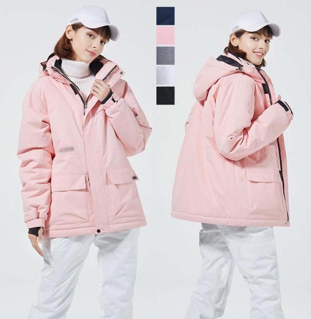 スノボー 防水 レインウェア ボード 女性用スキーウェア 学生 大人 レディーススキーウェア メンズ スノーウェア カップル セットアップ スノボ ウェア 2点セット サスペンダー