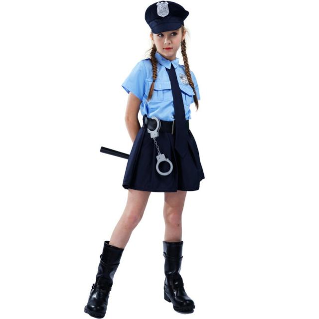 7点セット ハロウィン コスプレ 仮装 ポリス 警察 女の子 警察服