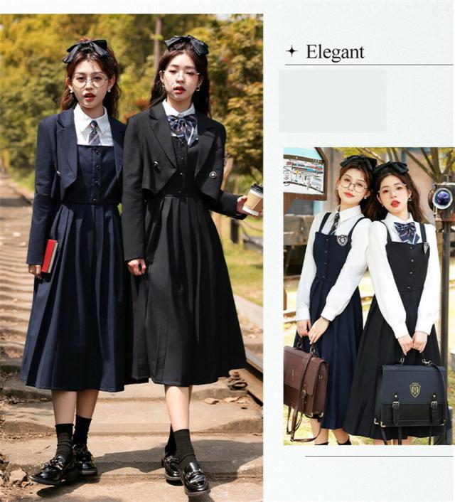 ブレザー ワンピース 制服 学生制服 スクール jk JK 学院風 スクール