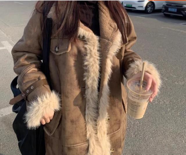 超ロングコートフェイクムートンコート ムートンコート もこもこファー