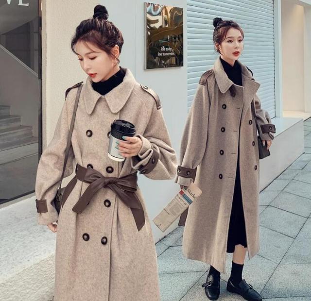 超ロングコート レディース チェスターコートトレンチ コート マキシ丈 チェスターコート ガウンコート ロング 大きいサイズ ロング丈 アウター 厚手 通勤 アウター