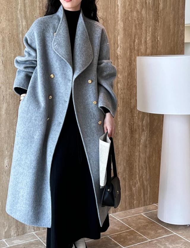 超ロングコート レディース チェスターコートフード付きウール90％トレンチ コート マキシ丈 チェスターコート ガウンコート ロング 大きいサイズ