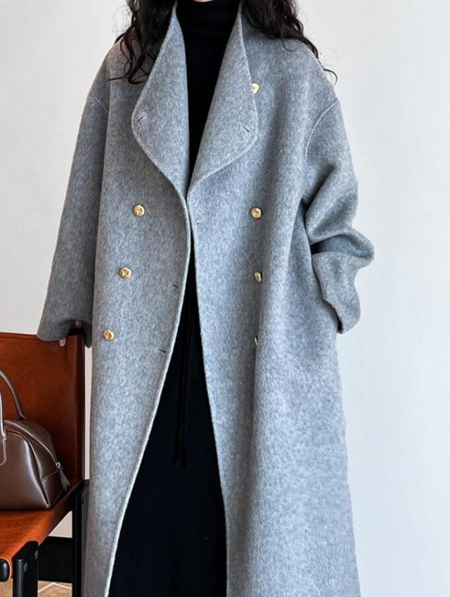 超ロングコート レディース チェスターコートフード付きウール90％トレンチ コート マキシ丈 チェスターコート ガウンコート ロング 大きいサイズ 超ロングコート レディース チェスターコートフード付きウール90