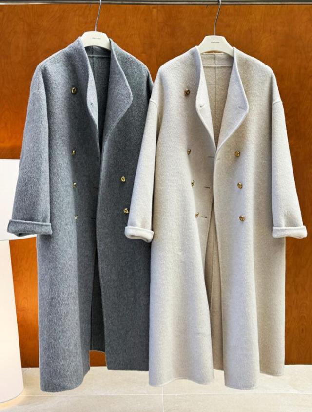 超ロングコート レディース チェスターコートフード付きウール90