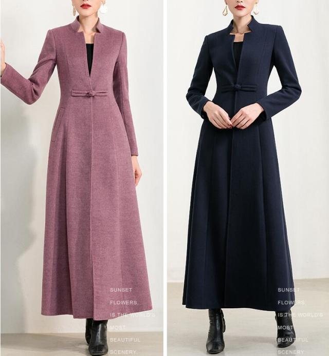 超ロングコート レディース チェスターコートトレンチ コート マキシ丈 チェスターコート ガウンコート ロング 大きいサイズ ロング丈 アウター 厚手 通勤 アウター