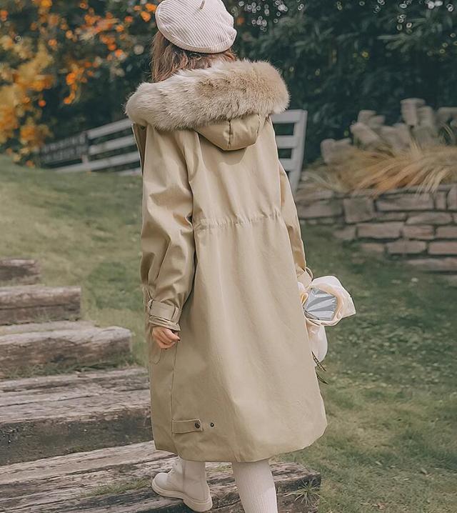 コート ロングコート ジャケット レディース ボア ロング丈 厚手 長袖 2色スプライス 裏起毛 ボタン ゆったり 体型カパー シンプル アウター 防寒 暖か 秋冬