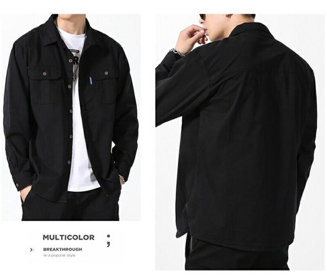 シャツ メンズ 長袖 カジュアル 春夏 秋 アウター 大きいサイズ