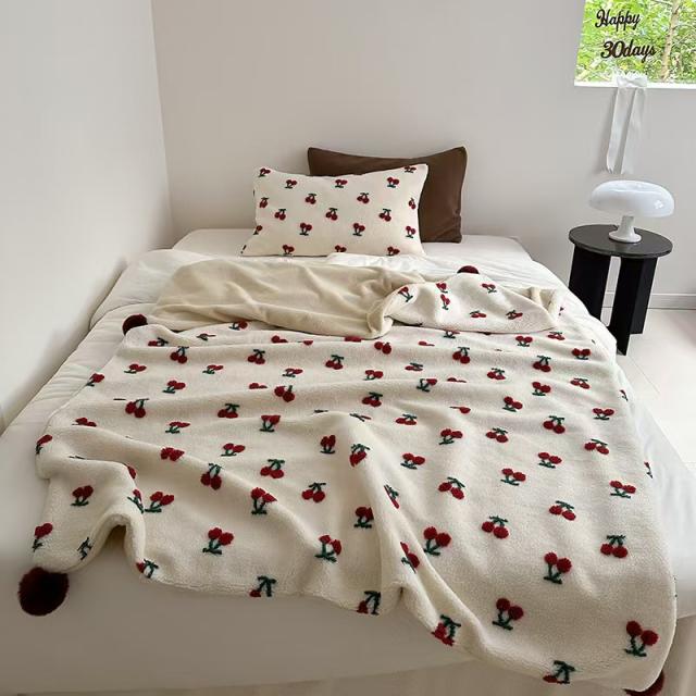 ブランケット 毛布 シングル 150×20cm 大判サイズ 秋冬物 もこもこ毛布 可愛い 1点 チェック 花柄 オシャレ 洗える 膝掛け 寝具 フリース タオルケット アイボリー 長方形 ガーゼケット