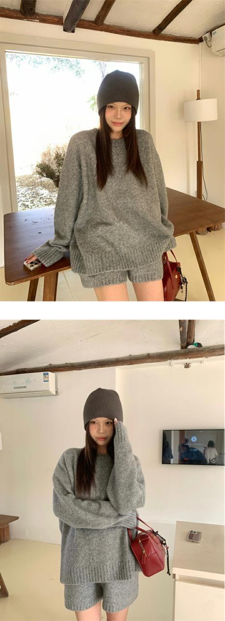 ニット セットアップ ショートパンツ レディース 秋冬 ニット