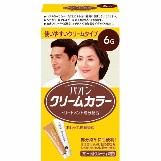 パオンクリームカラー6G自然な褐色 × 36点[倉庫区分NO]の通販は