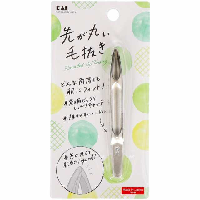 KQ3211先が丸い毛抜き(シルバー) × 240点[倉庫区分NO]