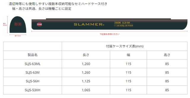 ペン スラマー ジギング SLJS-53XH 1633370 (ジギングロッド 竿
