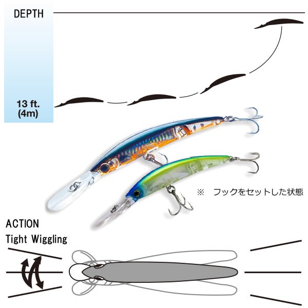 デュエル クリスタル 3D ミノー ディープダイバー ジョインテッド 130mm フローティング (シーバス ルアー)｜au PAY マーケット