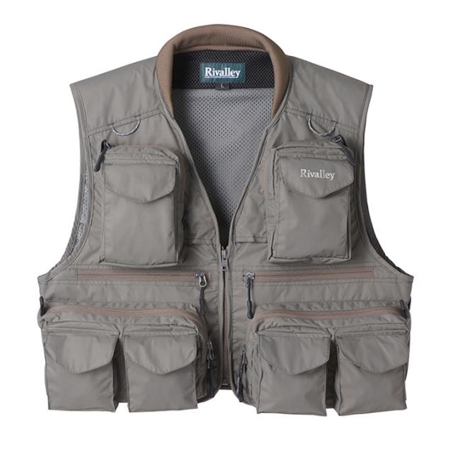 リバレイ RV ストリームガイドベスト2 グレー 5429 (フィッシングベスト)