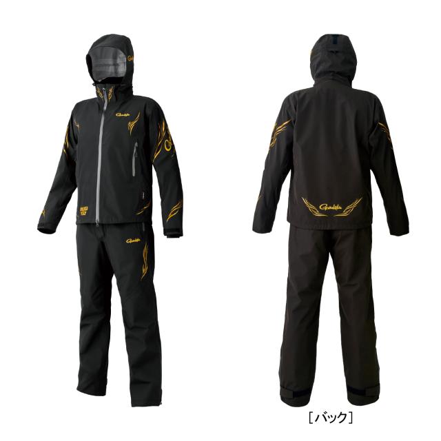 Gamakatsu フィッシングスーツ(上下セット) ブラック/ゴールド