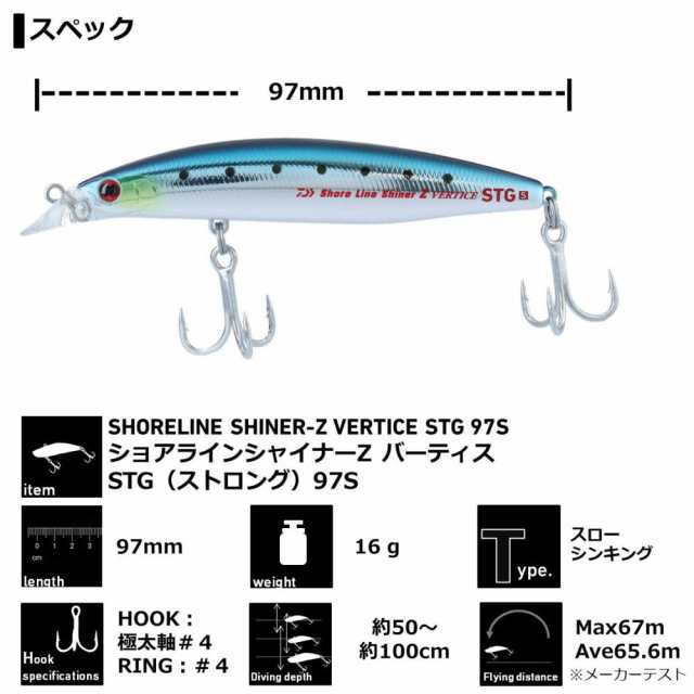 全8色 ダイワ ショアラインシャイナーz バーティス Stg 97s ソルトルアー の通販はau Pay マーケット フィッシング遊web店