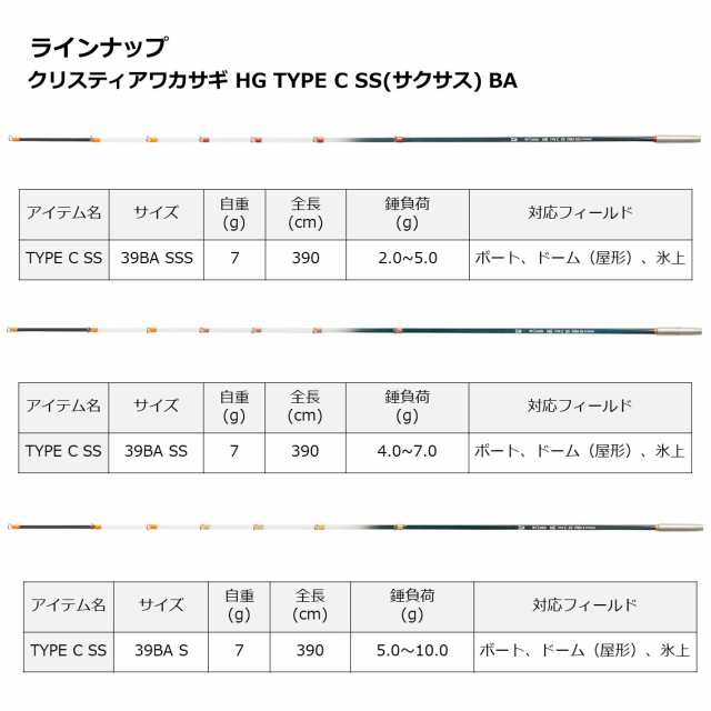ダイワ クリスティアワカサギ HG TYPE C 39BA S-